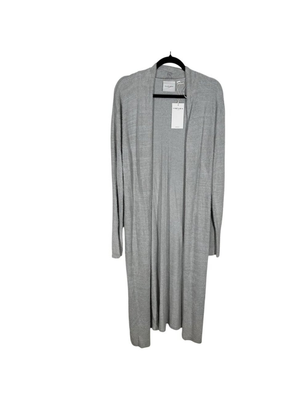 Kashwere Women XL/XXL Ocean Gray Open Front Kash-ease Long Cardigan NWT